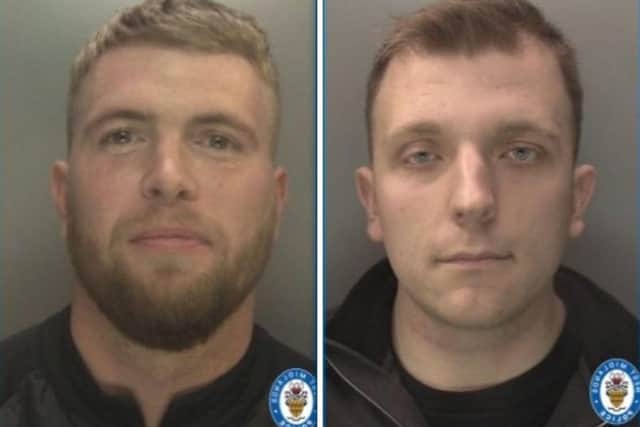 L: Jonathan Arnold, 29, of Cremorne Road, Sutton Coldfield. R: Connor Fletcher, 25, of Bridgnorth Road, Wolverhampton. Picture: West Midlands Police.