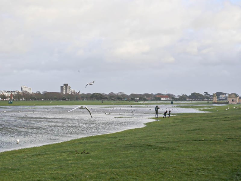 The scene in Southsea.