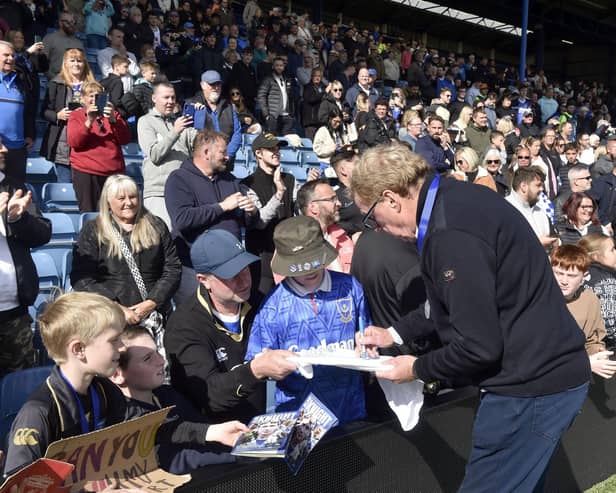 Pompey Legends v Alan Knight Celebrity XI in a charity fundraising match at Fratton Park on Bank Holiday Monday. Picture: Sarah Standing (050525-5775)