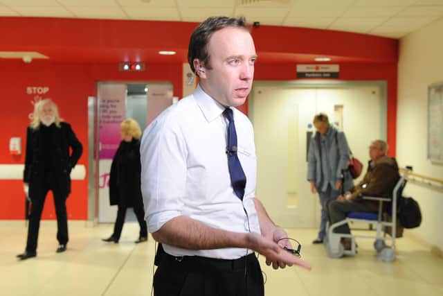 Matt Hancock, health secretary, at QA Hospital in Portsmouth on December 7, 2018. Picture: Habibur Rahman