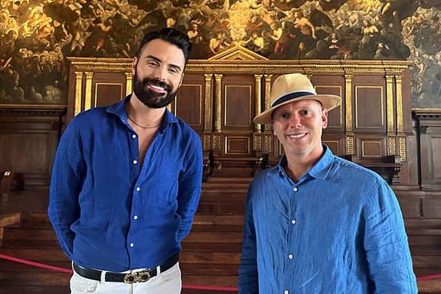 Rylan Clark and Rob Rinder were a hit on their Grand Tour this year (Picture: BBC/Rex TV/Zinc Media/Lana Salah)