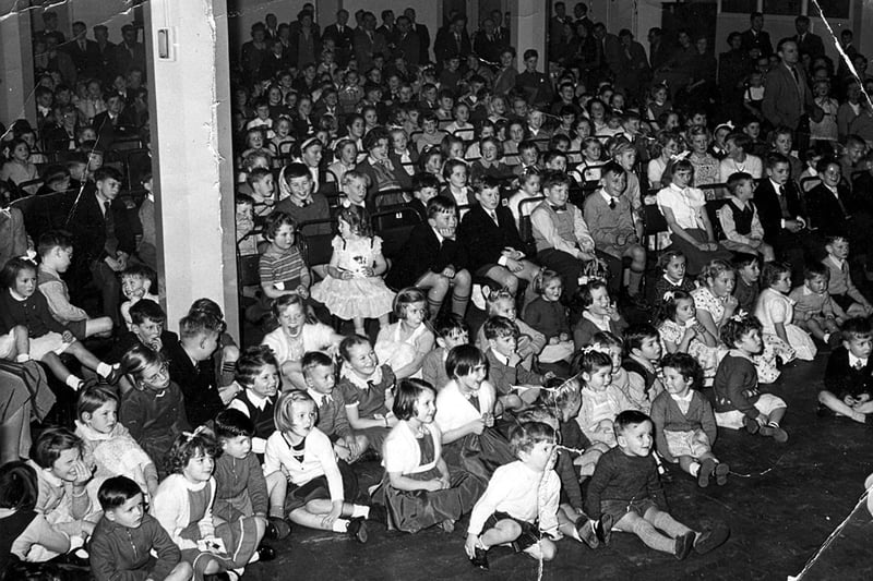 A children's party in the theatre at ASWE on Portsdown Hill.