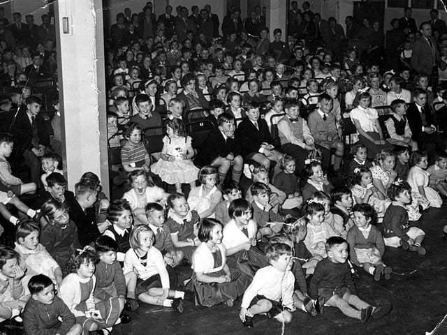 A children's party in the theatre at ASWE on Portsdown Hill.