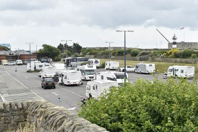 Travellers at the D Day car park in Southsea, on Tuesday, July 11, 2023.
Picture: Sarah Standing (110723-6421)