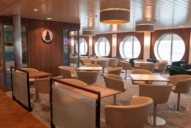 Inside the new Salamanca ferry. Picture: Brittany Ferries