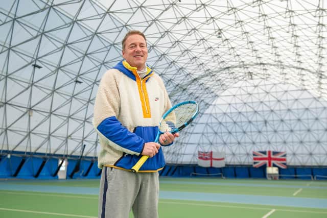 Kevin Baker, Director of Portsmouth Tennis Academy, inside the dome on Burnaby Road.
Picture: Habibur Rahman