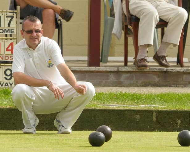 Gary Starks  held his nerve to give Waverley a narrow Portsmouth Bowls League success.
Picture by Mick Young