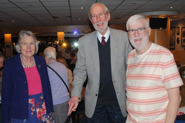 Christopher Golding (centre), Janet Crabtree and Trevor Muston