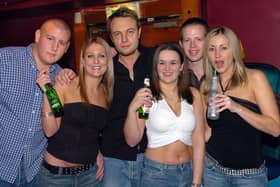 Revellers having a good time at Route 66 nightclub in Guildhall Walk, Portsmouth - (045543-0016)
