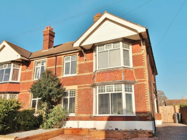 This property comes with four bedrooms, one bathroom and two reception rooms, as well as a huge garden.