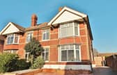 This property comes with four bedrooms, one bathroom and two reception rooms, as well as a huge garden.