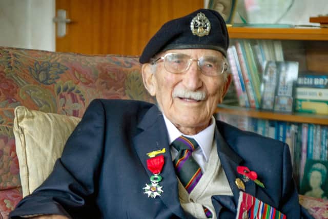 The late Portsmouth D-Day veteran John Jenkins at his Southsea home. Picture: Habibur Rahman