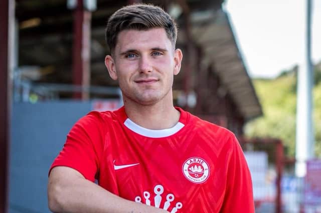 Alfie Bridgman has signed for Larne following a trial period