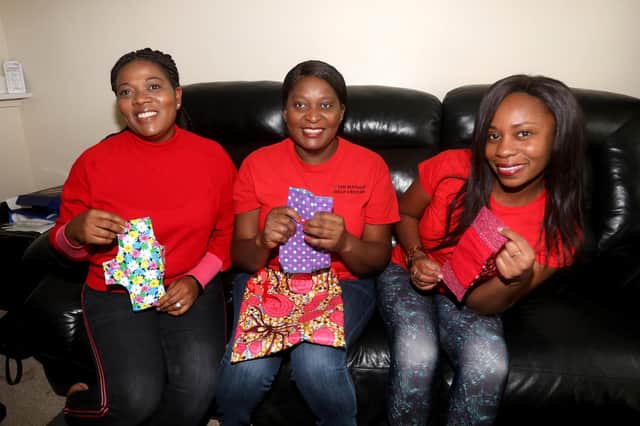Priscilla with a few of the volunteers from Noah Mapalo Help Centre.

Pictured is (L-R) Ivy Enninful, Priscilla Muyatwa and Rudo Mvula.

Picture: Sam Stephenson