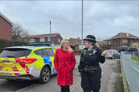 Amanda Martin MP out on patrol with local police