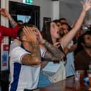 Hearts sink as Spain score their second goal. Picture: Mike Cooter (140724)
