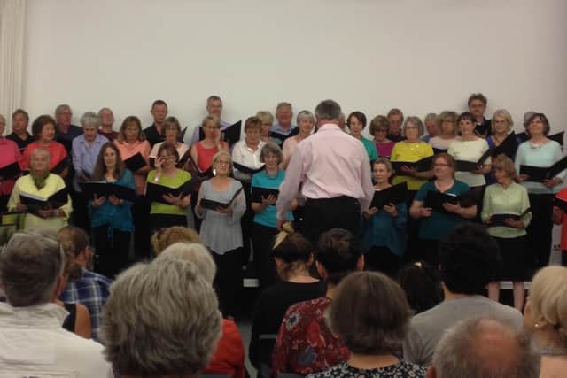Richmond Community Choir, who are now using conferencing app Zoom to enable the singers to continue their weekly sessions. Picture: Richmond Community Choir/PA Wire