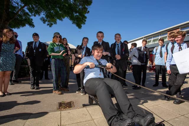 Kai Hingston on a rowing machine
Picture: Habibur Rahman