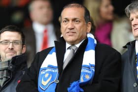 Former Pompey owner Balram Chainrai has missed out on a £3m windfall after Pompey failed to win promotion this season. Picture: Ian Hargreaves