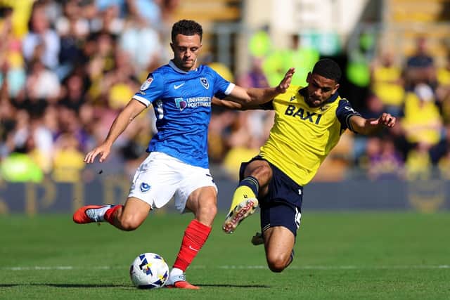 Jordan Williams started at left wing-back for Pompey at Hull.