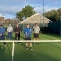 Members of Canoe Lakes 3rds and Avuenue 2nds pose for a picture. From left to right; Robin Ellison, Neil Tigg, Ross Macpherson, Martin Lawrenson, And Gilliatt, John Chequer, Martyn Cox and Jay Smith