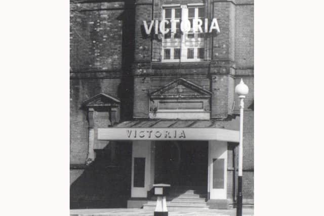 Victoria Hall where the first moving pictures in Portsmouth were seen in July 1896.