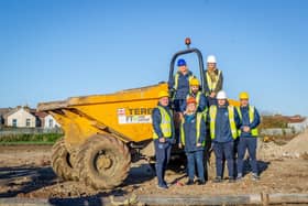 Pompey in the Community staff at the Dover Road site, front, from left: Craig Pearce, Fiona Bristow, Taylor Monk and Simon Chamberlain. Centre: David Alveraz. Back, from left: Clare Martin and Gail Baird. Picture: Habibur Rahman