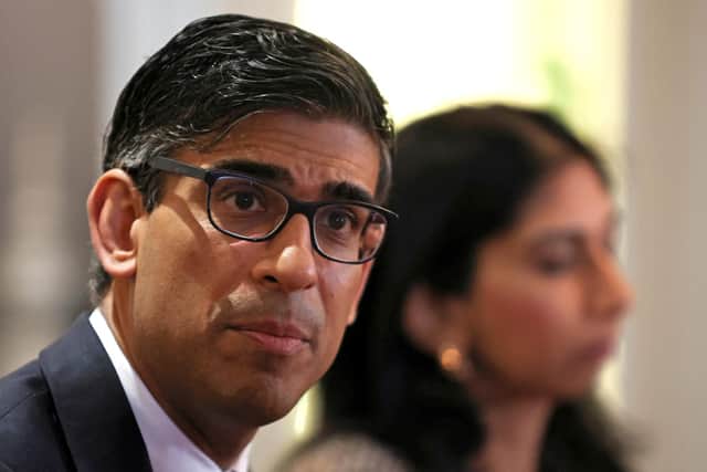 Rishi Sunak and Suella Braverman. Picture: Phil Noble/PA Wire.
