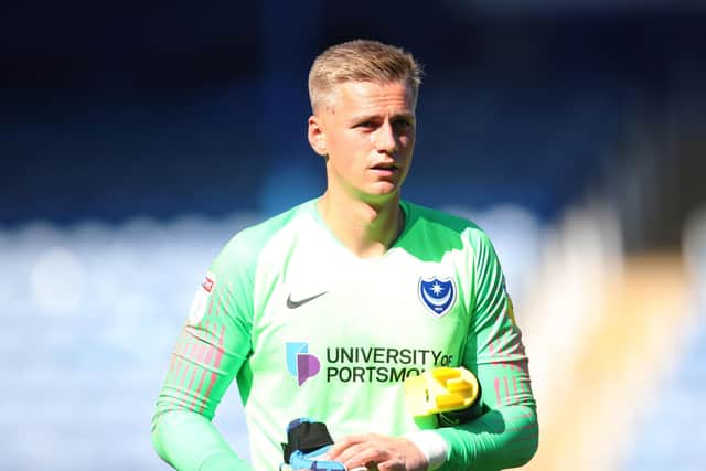 Danny Cowley insists Alex Bass has a 'great opportunity' to be Pompey number one. Picture: Joe Pepler