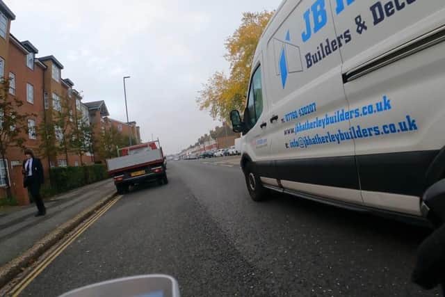 A van that was pulled over during the safe pass operation on November 11, 2021. Picture: Hampshire police