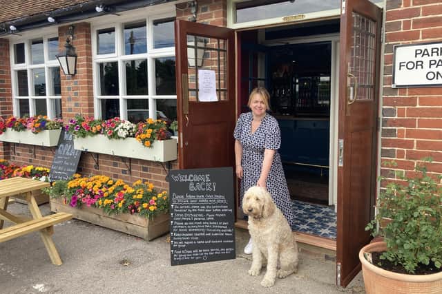 Koren Blake, landlady at The Brickmakers in Swanmore 
