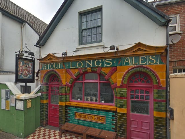This pub in Netley Road is named after George Eden, 1st Earl of Auckland, who was a politician during the 19th Century and served as Governor-General of India. The sign depicts that Eden family coat of arms.