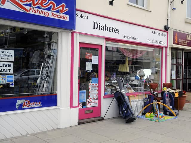 Solent Diabetes Association, charity shop, West Street, Fareham.  Picture: Allan Hutchings (101336-595)