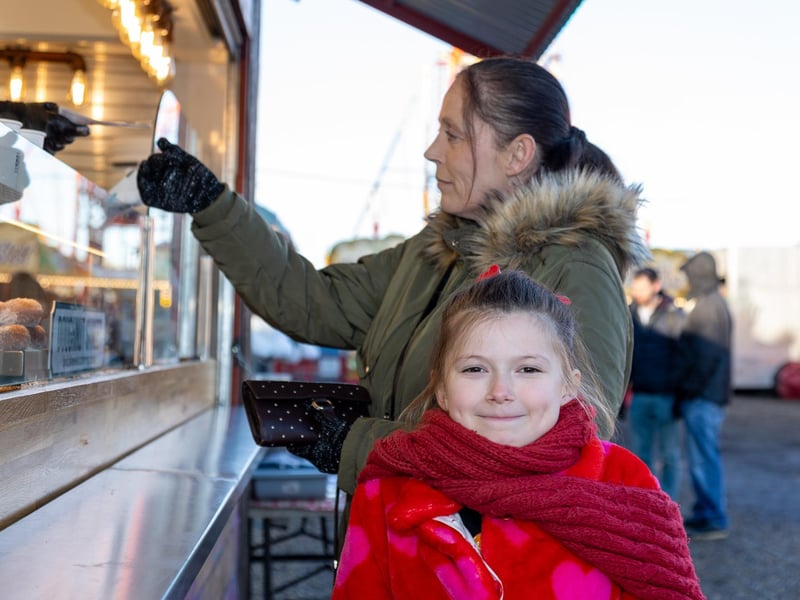 Pictured - Nerys Long, 10, waiting on her hot drinks.