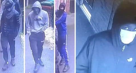Police release images of men. Pic Hants police