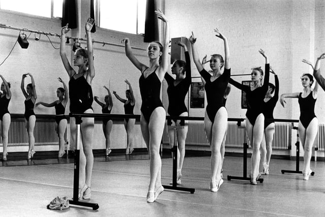 Ballet dancers in the School of Dance in Chichester, 1988. The News PP5501