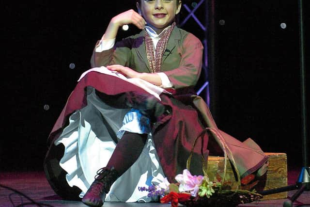 Twelve-year-old Bessie Cursons performing at The News Guide Awards in 2007. Picture: Michael Scaddan