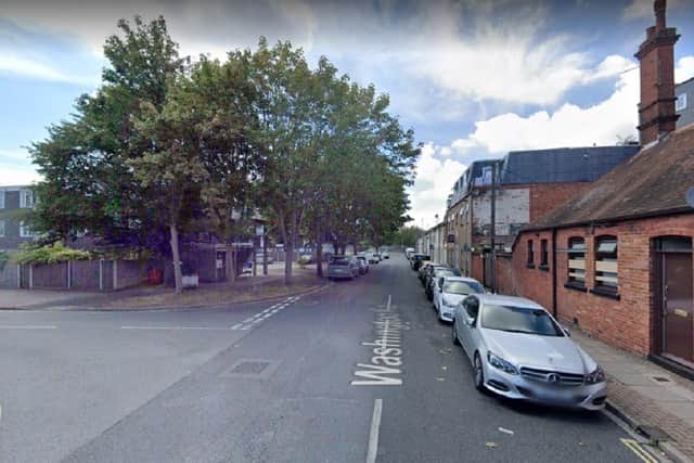 The incident took place in Washington Road, Portsmouth. Picture: Google Street View.