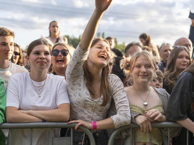 Festival Goers at Swanfest 2024