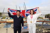 Havant MP Alan Mak and Hayling Olympic gold medallist Eilidh McIntyre MBE cheer on Team GB