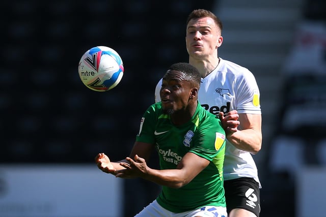 George Edmundson in action for Derby against Birmingham last season. Picture: by Alex Livesey/Getty Images