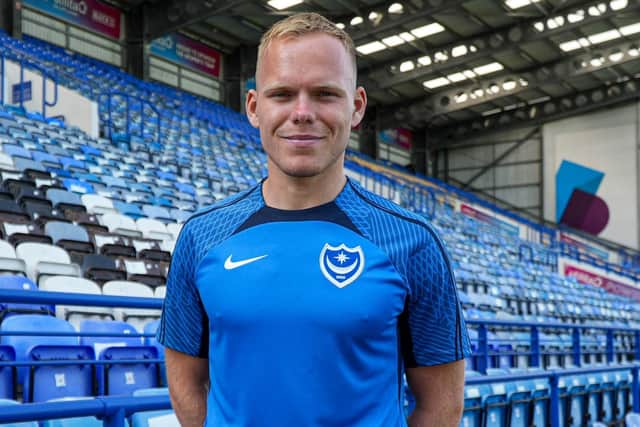 Pompey new boy Anthony Scully.