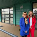 Amanda Martin and Minister Gould visiting local school Admiral Lord Nelson