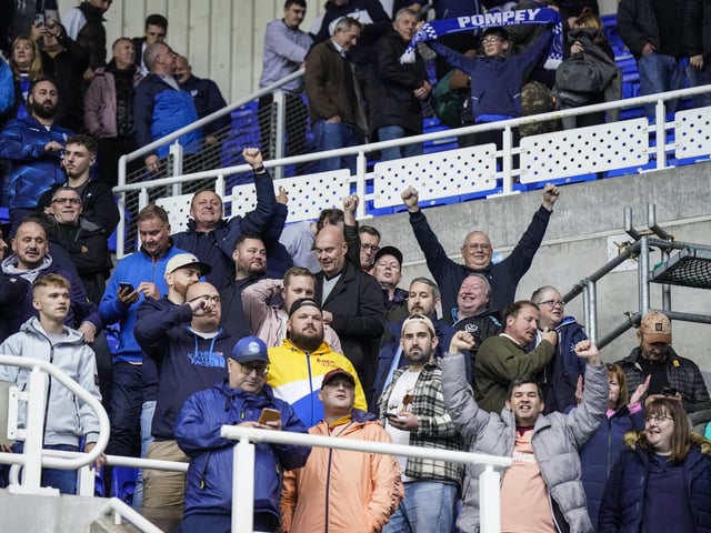 2,891 Pompey fans watched the Blues' 3-2 win at Reading