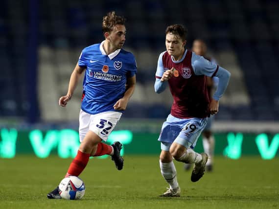 Former Mayfield School pupil Charlie Bell will again start for Pompey as they return to Papa John's Trophy action. Picture: Naomi Baker/Getty Images.