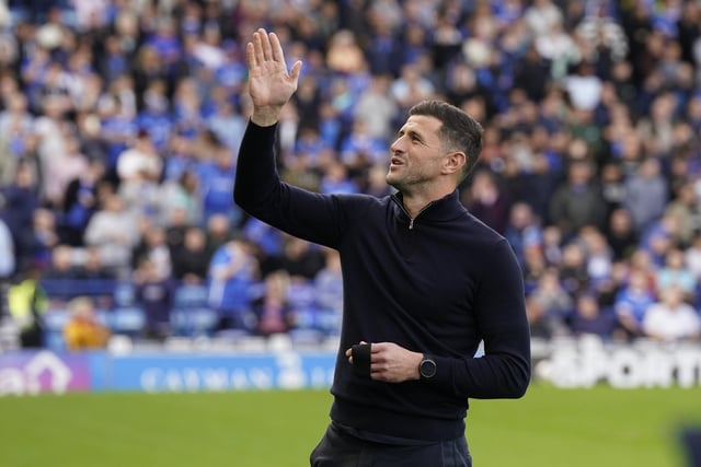 John Mousinho thanks the fans at the final whistle