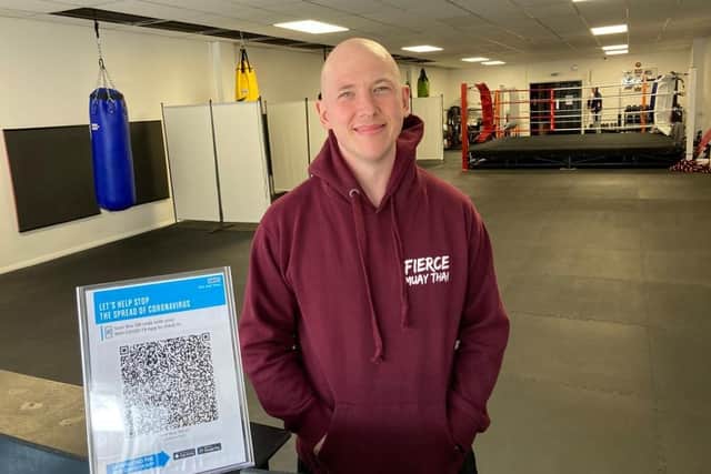 Paul Massey, from Fierce Muay Thai, in West Street
Picture: Kimberley Barber