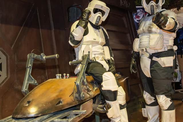 The Star Wars experience proved extremely popular with visitors, with the likes of Darth Vader, Chewbacca and Storm Troopers on hand for photo opportunities.
Photos by Alex Shute