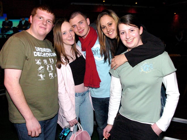 Face on the Floor at Walkabout Bar, Guildhall Walk - (l-r) Matt Seager, Corinne Murray, Blaine Byrne, Karen Hackett, and Tash Connerton. Picture: Jonathan Brady