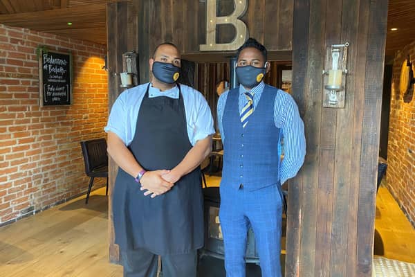 Head chef, Jack Sancherey-Evans with general manager, Terence Carvalho at Becketts in Southsea.